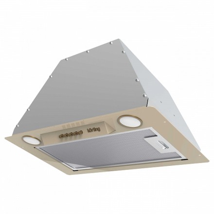 Вытяжка Korting Khi 6631 rb полновстраиваемая, цвет слоновая кость