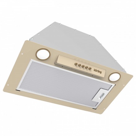 Вытяжка Korting Khi 6631 rb полновстраиваемая, цвет слоновая кость