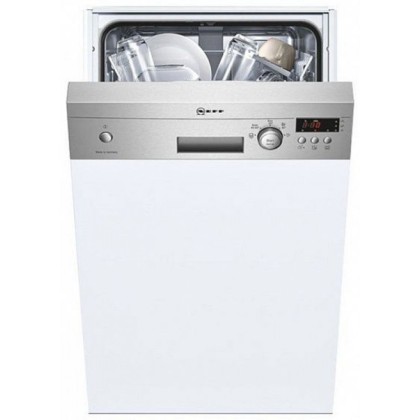 Посудомоечная машина Neff S48E50N0RU встраиваемая узкая, цвет серебристый