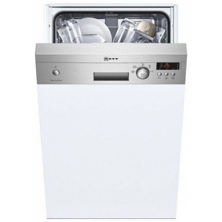 Посудомоечная машина Neff S48E50N0RU встраиваемая узкая, цвет серебристый