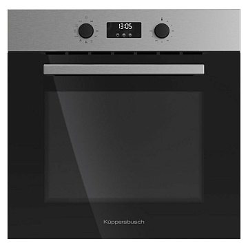Духовой шкаф Kuppersbusch B 6130.0 S1 stainless steel, цвет черное стекло