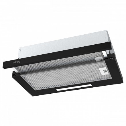 Вытяжка Korting Khp 6512 n с выдвижным экраном, цвет черный