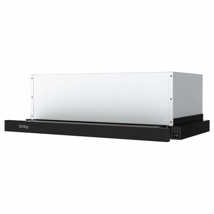 Вытяжка Korting Khp 6512 n с выдвижным экраном, цвет черный