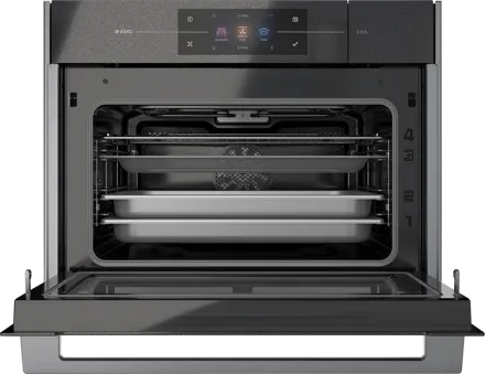 Духовой шкаф Asko OCSM8478G с функцией пароварки и СВЧ, цвет черный