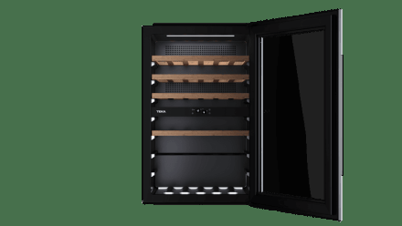 Встраиваемый в колонну винный кулер с 2-мя независимыми зонами охлаждения