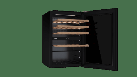 Встраиваемый в колонну винный кулер с 2-мя независимыми зонами охлаждения