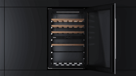 Встраиваемый в колонну винный кулер с 2-мя независимыми зонами охлаждения