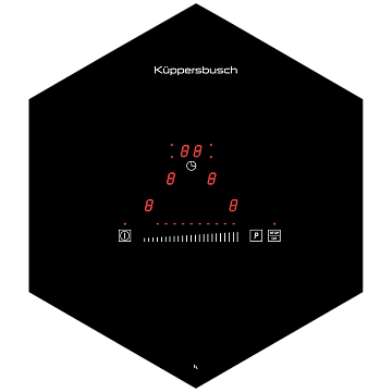 Варочная панель Kuppersbusch EKWI 3740.0 S индукционная , цвет черное стекло