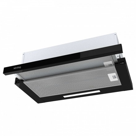 Вытяжка Korting Khp 5512 gn с выдвижным экраном, цвет черный
