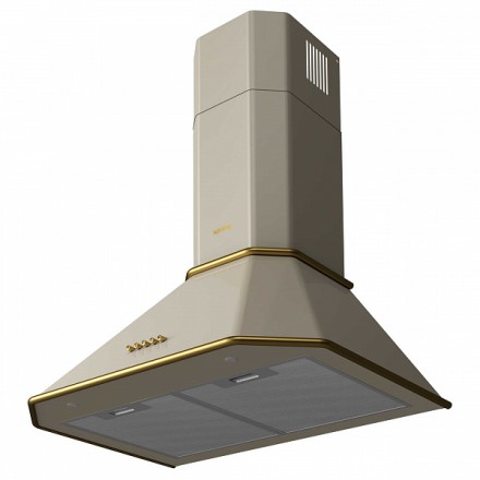 Вытяжка Korting Khc 6839 rgb купольная, цвет слоновая кость