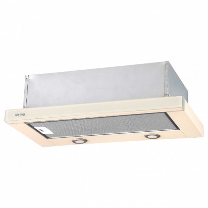 Вытяжка Korting Khp 6617 gb с выдвижным экраном, цвет бежевый