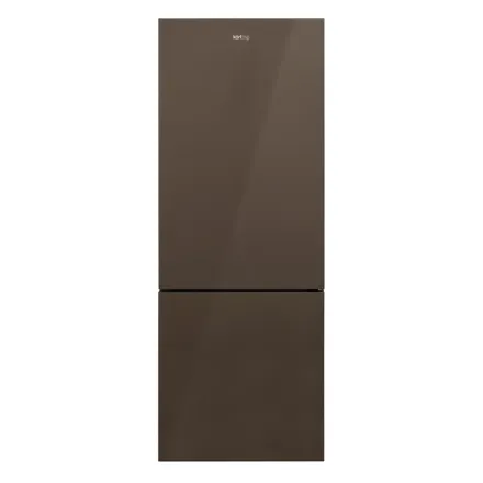 Холодильник Korting KNFC 71928 GBR, цвет коричневое стекло