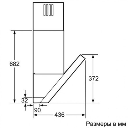 Вытяжка  Neff D39MT64N1, цвет серебристый