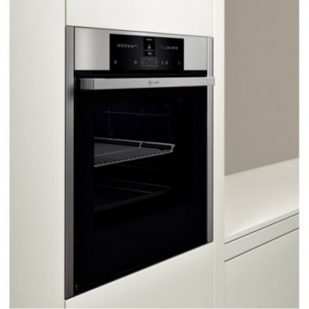 Духовой шкаф  Neff B45CR22N0, цвет серебристый