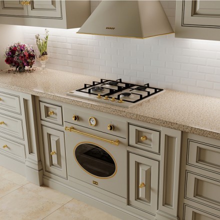 Вытяжка Korting Khc 6648 rgb купольная, цвет слоновая кость