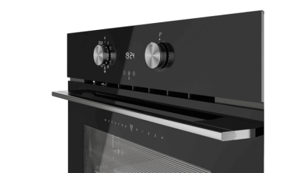 Компактный мультифункциональный духовой шкаф с системой чистки DualClean (пиролиз+HydroClean® PRO) и режимом турбо