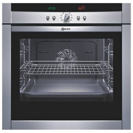 Духовой шкаф  Neff B45E42N0, цвет серебристый