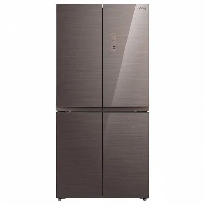Холодильник Korting KNFM 81787 GM, цвет коричневое стекло (мокка)