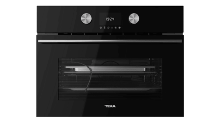 Компактный мультифункциональный духовой шкаф с пароваркой и режимом турбо