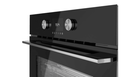 Компактный мультифункциональный духовой шкаф с пароваркой и режимом турбо