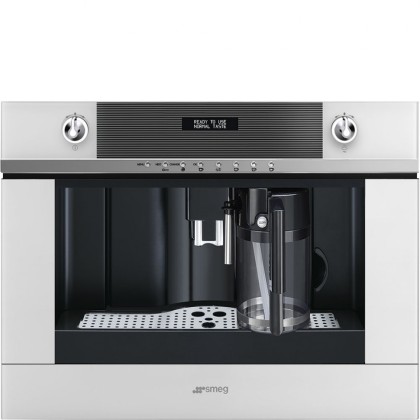 Кофемашина Smeg CMS4101B встраиваемая, цвет белое стекло