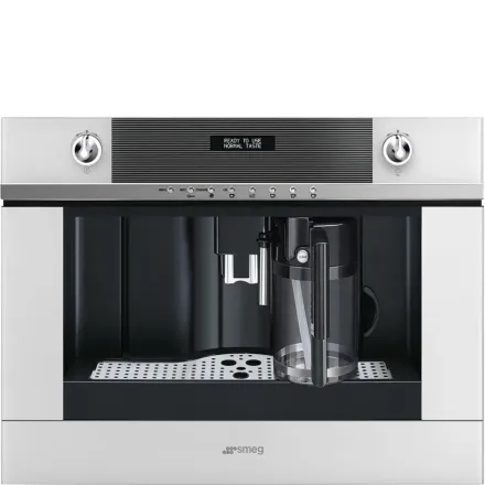 Кофемашина Smeg CMS4101B встраиваемая, цвет белое стекло