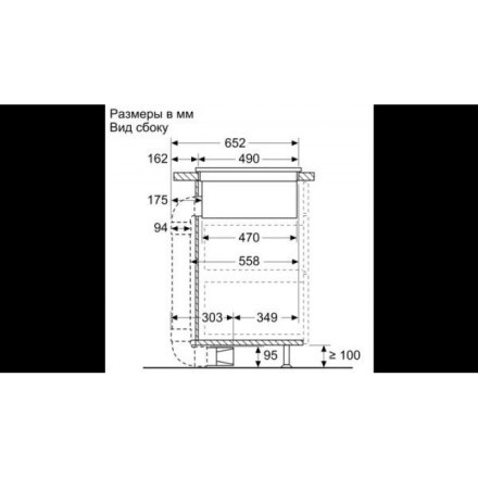 Варочная поверхность Neff T58TL6EN2, цвет чёрный