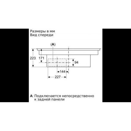 Варочная поверхность Neff T58TL6EN2, цвет чёрный