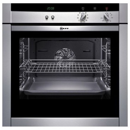 Духовой шкаф  Neff B45M42N0, цвет серебристый