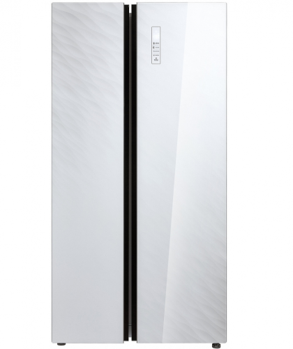 Холодильник Korting KNFS 91797 GW, цвет белое стекло