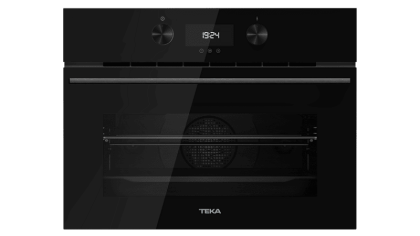 Компактный мультифункциональный духовой шкаф Full Black с функциями микроволновой печи и режимом турбо