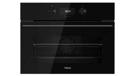 Компактный мультифункциональный духовой шкаф Full Black с функциями микроволновой печи и режимом турбо