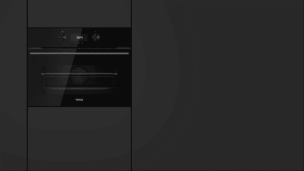 Компактный мультифункциональный духовой шкаф Full Black с функциями микроволновой печи и режимом турбо