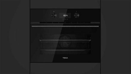 Компактный мультифункциональный духовой шкаф Full Black с функциями микроволновой печи и режимом турбо