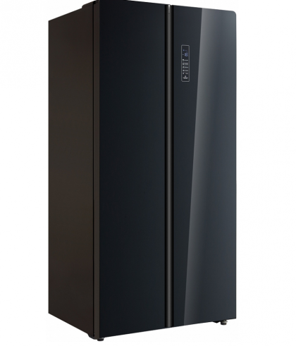 Холодильник Korting KNFS 91797 GN, цвет черное стекло