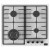 Варочная панель Korting Hg 674 ctsi газовая