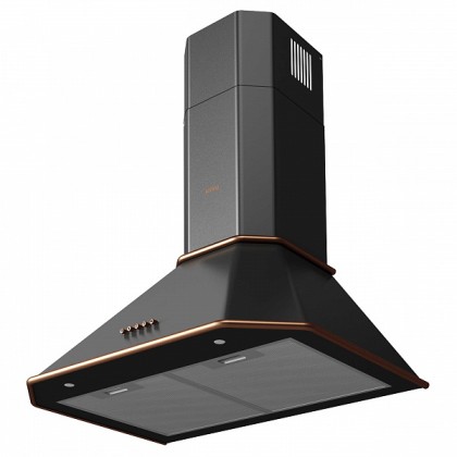 Вытяжка Korting Khc 6839 rcn купольная, цвет матовый черный