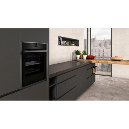 Духовой шкаф  Neff B47CR22G0, цвет графитовый серый