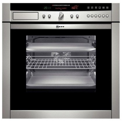 Духовой шкаф  Neff B46C74N0, цвет серебристый