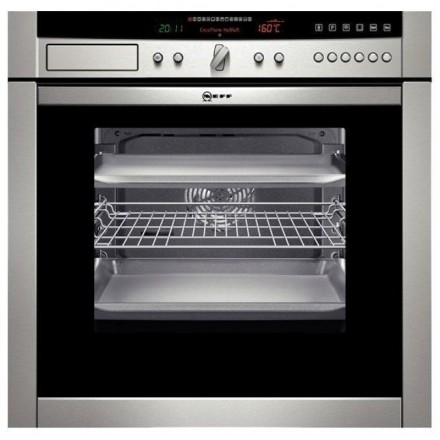Духовой шкаф  Neff B46C74N0, цвет серебристый
