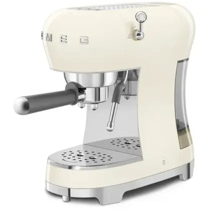 Кофемашина-эспрессо Smeg ecf02creu , цвет кремовый