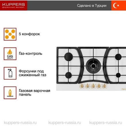 Варочная панель Kuppersberg FS 903 W Bronze