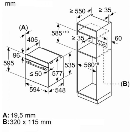 Духовой шкаф  Neff B6AVH7AN1, цвет чёрный