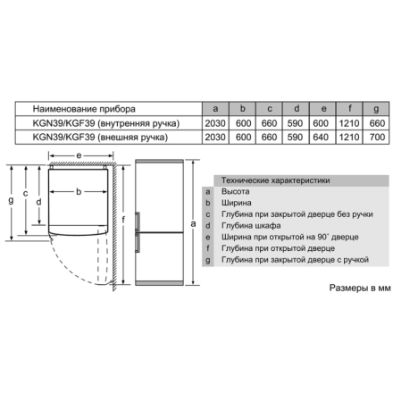 Холодильник  Neff KG7393I21R, цвет серебристый