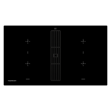 Варочная панель Kuppersbusch KMI 9850.0 SR индукционная с вытяжкой , цвет черное стекло
