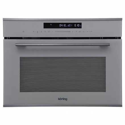 Духовой шкаф Korting Свч okb 3250 mw электрический с функцией свч, цвет серый