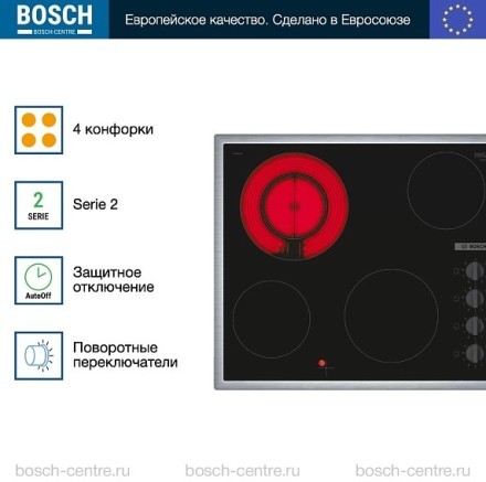 Электрическая варочная панель Bosch PKF645CA2E
