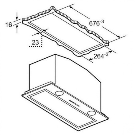 Вытяжка  Neff D57ML66N0, цвет серебристый