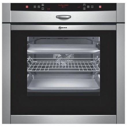 Духовой шкаф  Neff B46W74N0, цвет серебристый