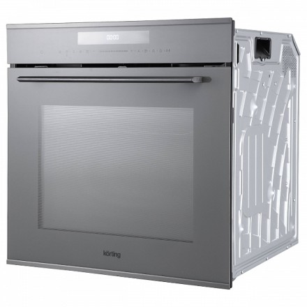 Духовой шкаф Korting Свч okb 1340 mw электрический с функцией свч, цвет серый
